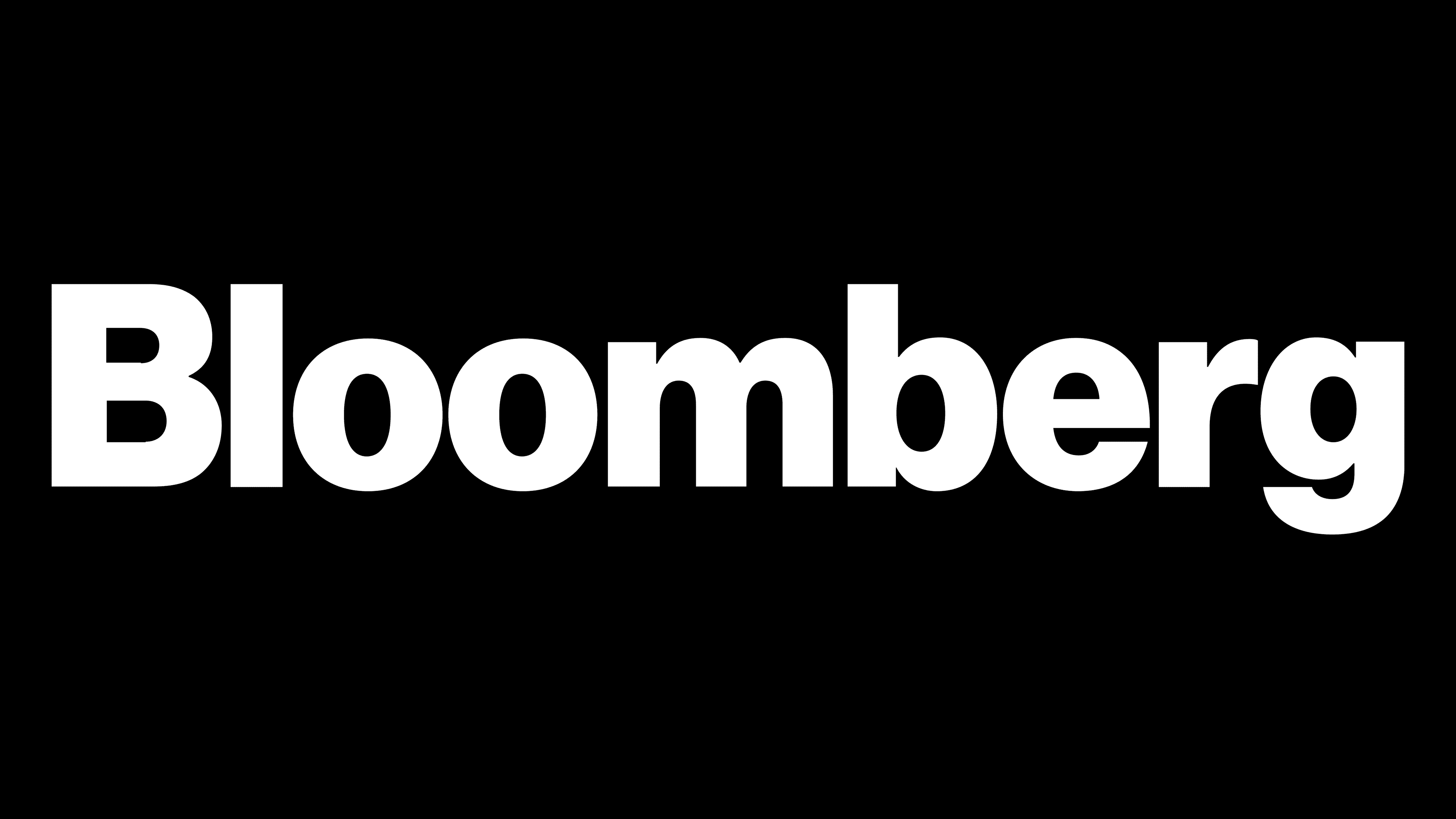 Bloomberg white on black logo for DisplayRights Licensing